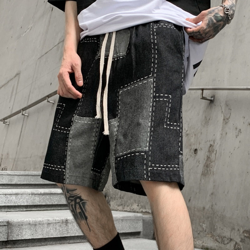 Patchwork shorts deals