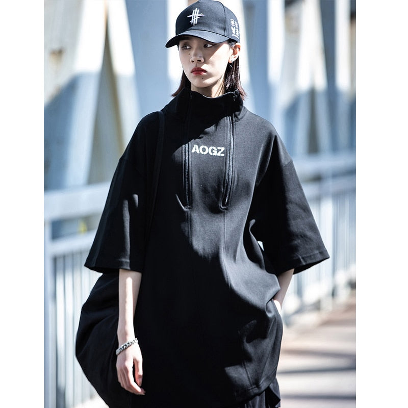 Oversized turtleneck t shirt best sale