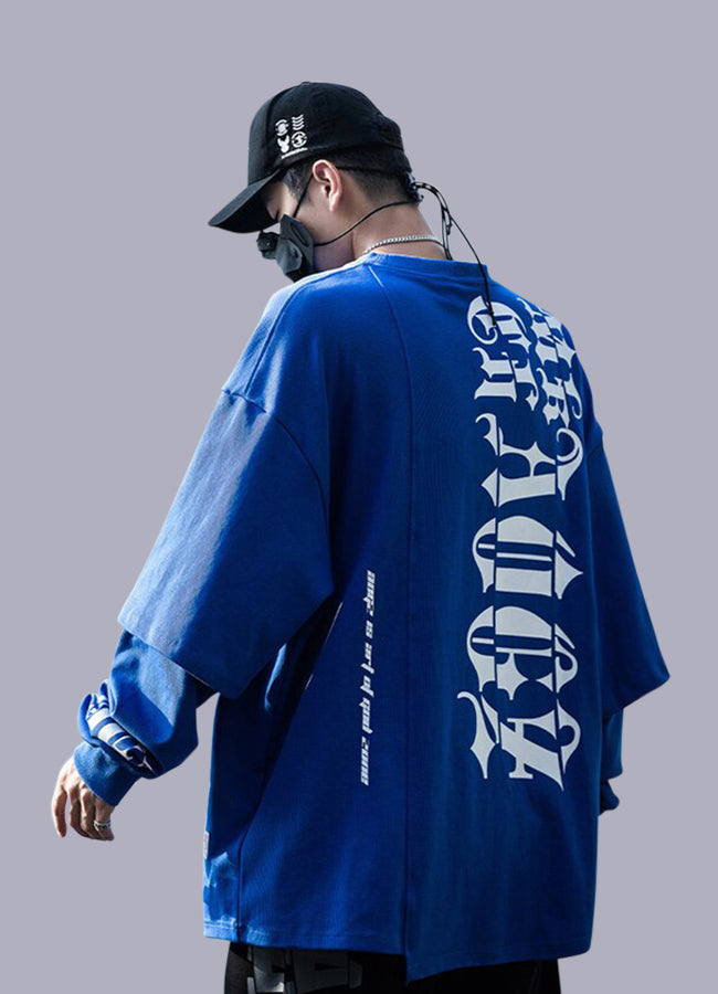 Blue clearance hoodie streetwear