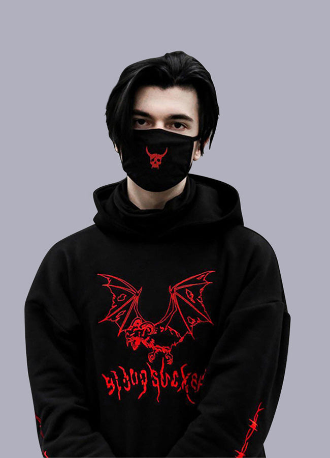 Black store goth hoodie