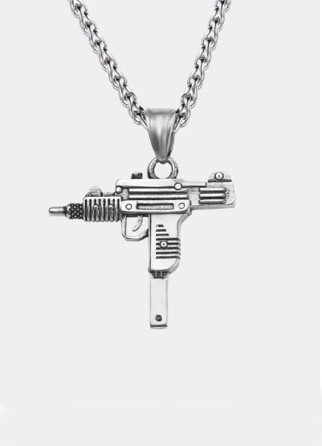 Uzi hot sale necklace silver