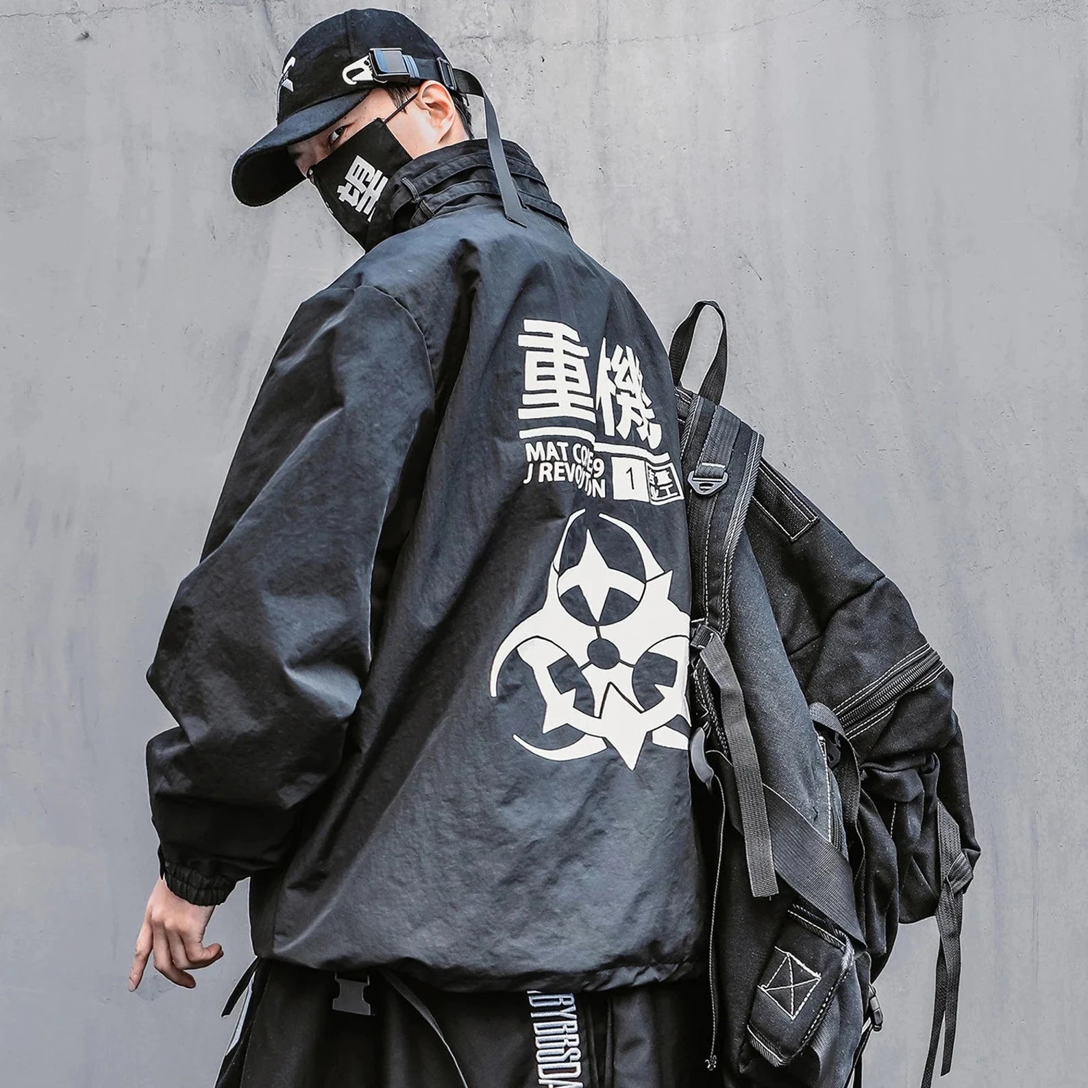 OFF-WRLD Techwear Men's Japanese Crossbody Bag