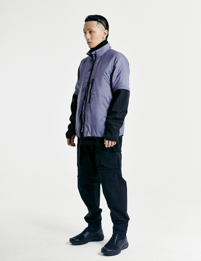 安い買蔵 NOSUCISM fog spray dyed nylon jacket | magkin.org