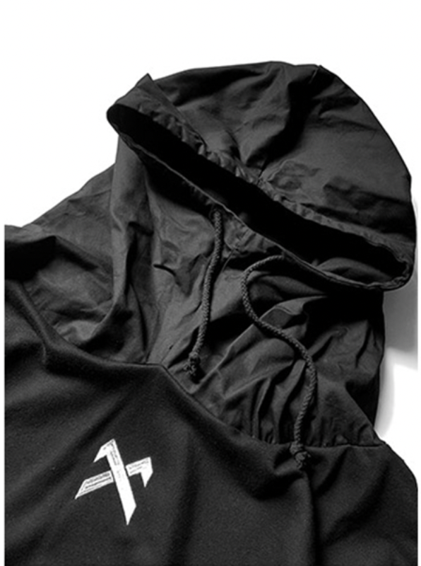men's black streetwear hoodie
