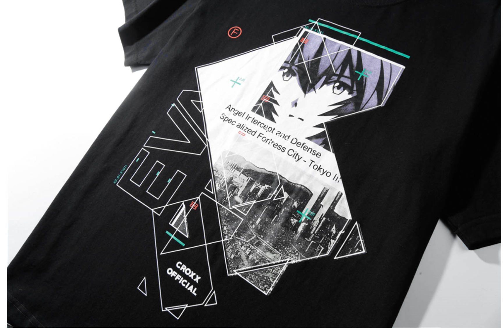 Evangelion T-Shirt | OFF-WRLD Techwear White / M1