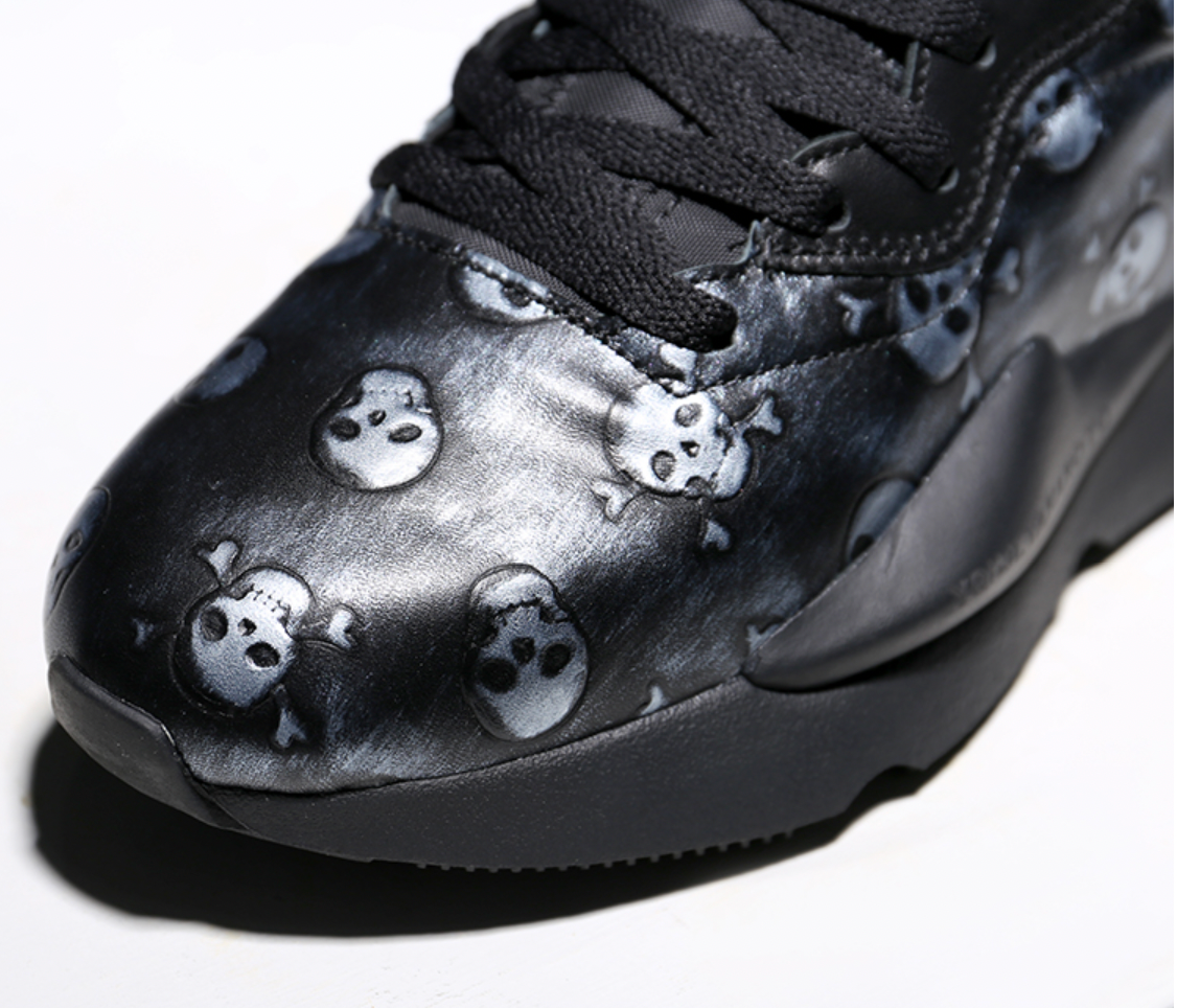 black skull shoes