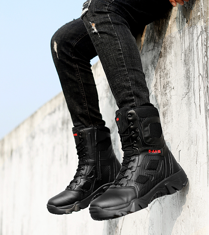 aesthetic black boots