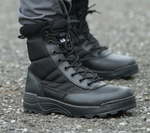 black tactical side zip boots - Vignette | OFF-WRLD