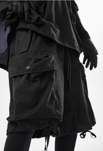 black tactical cargo shorts - Vignette | OFF-WRLD