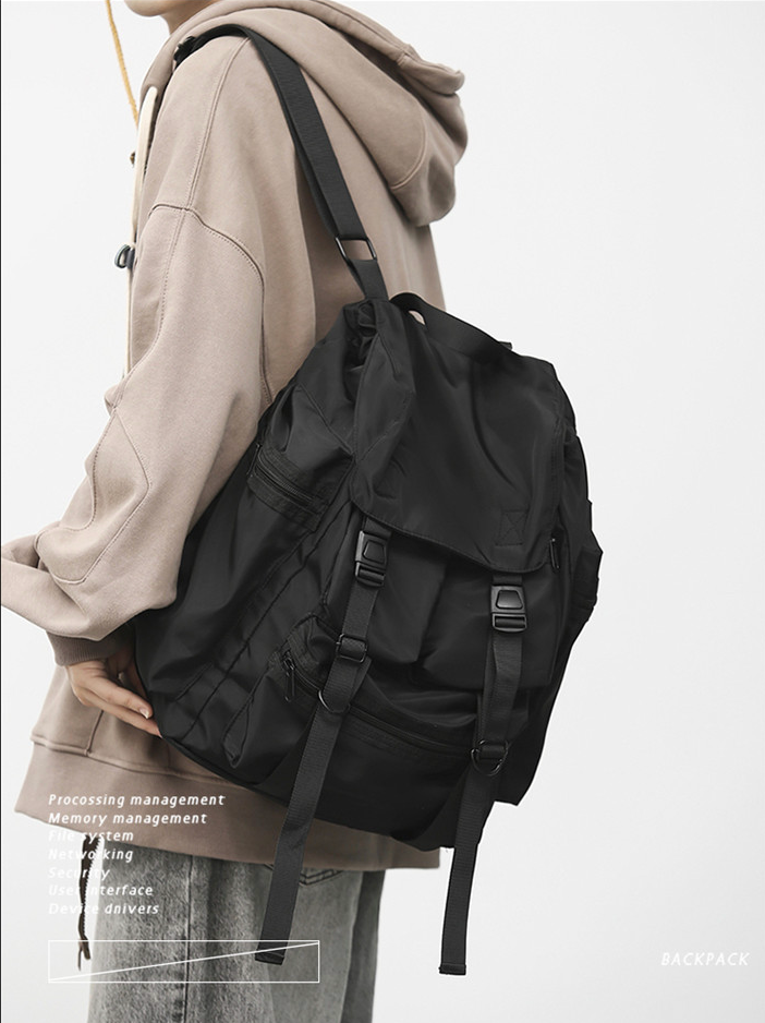 black backpack goth