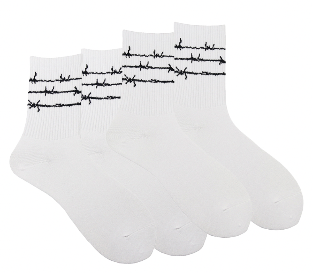 barbed wire socks