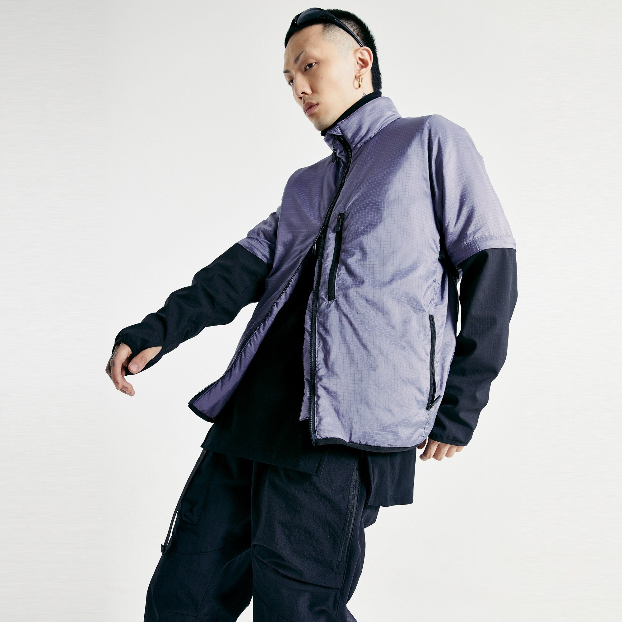 安い買蔵 NOSUCISM fog spray dyed nylon jacket | magkin.org