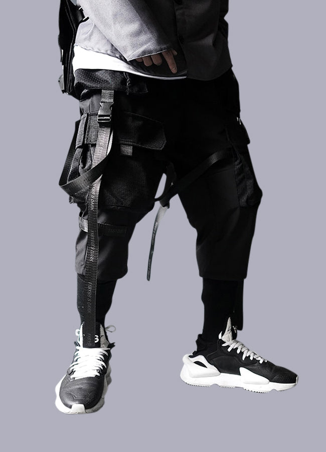 black streetwear pants