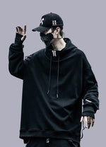 black techwear hoodie - Vignette | OFF-WRLD