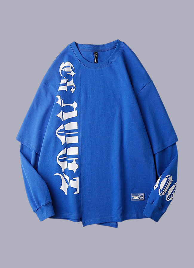blue streetwear sweatshirt