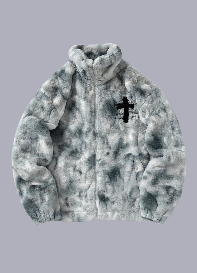 goth fur jacket