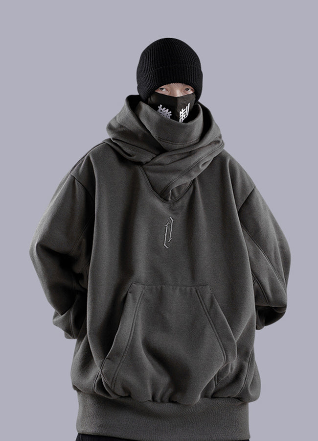 Big 2025 collar hoodie