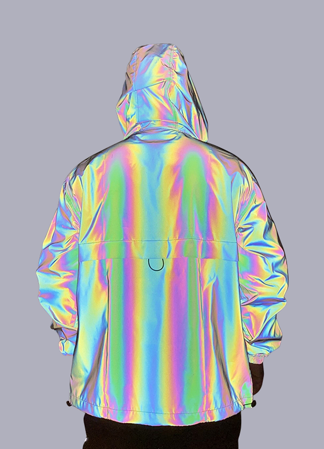 mens reflective windbreaker jacket