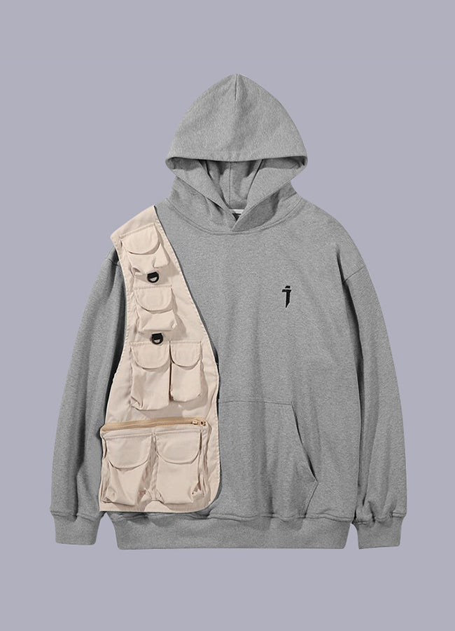 multi pocket hoodie