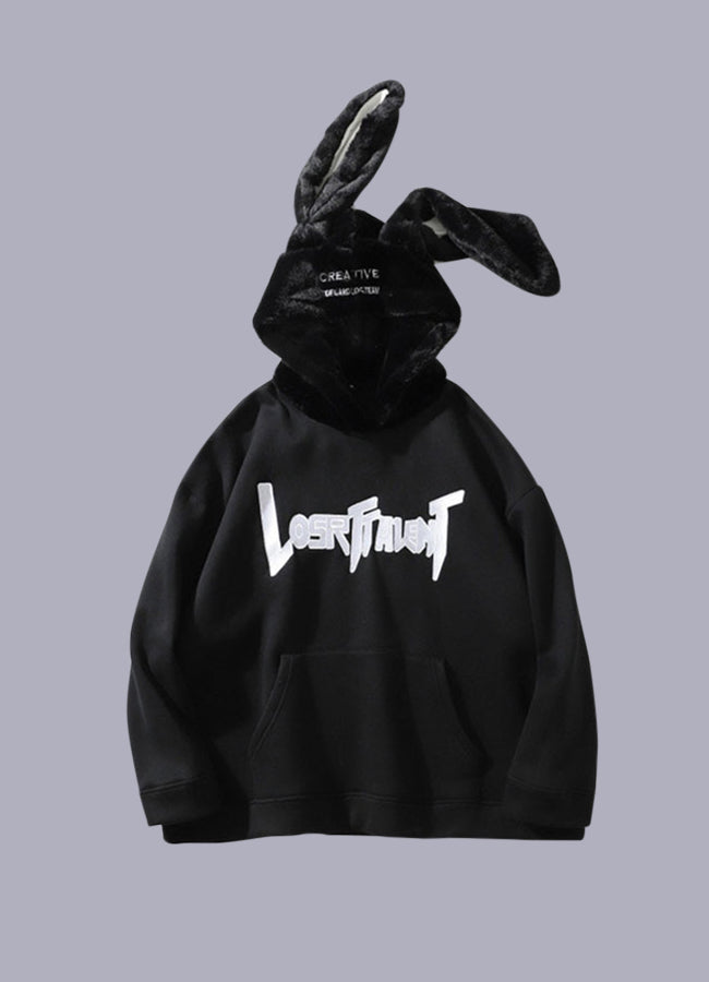 bunny hoodie with long ears