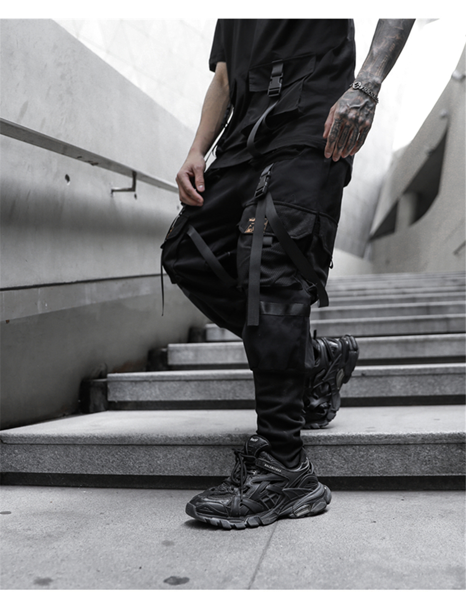 Tactical Cargo Pants with Straps | OFF-WRLD Techwear M