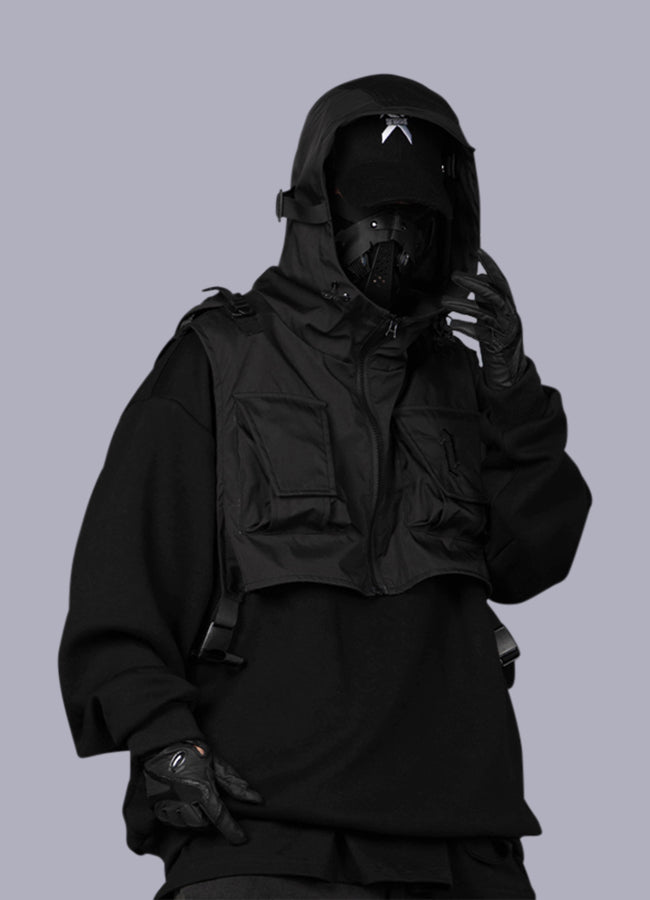 men's tactical fleece hoodie