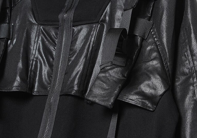 techwear leather jacket