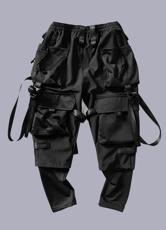 techwear pants with straps