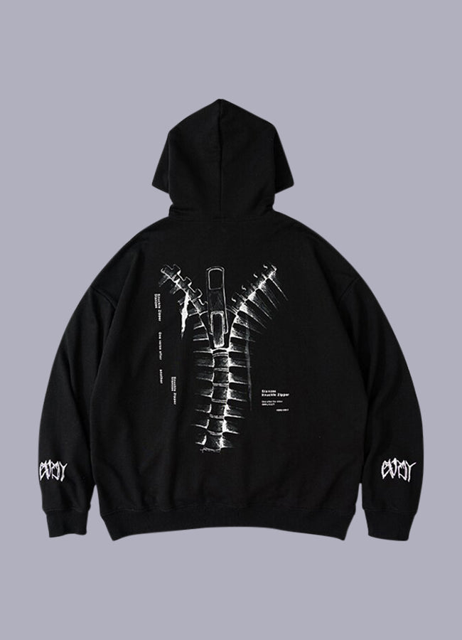 Goth pullover hoodie hot sale