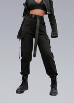 women's black tactical pants - Vignette | OFF-WRLD