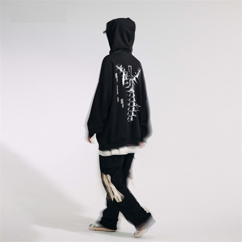 women's goth hoodie