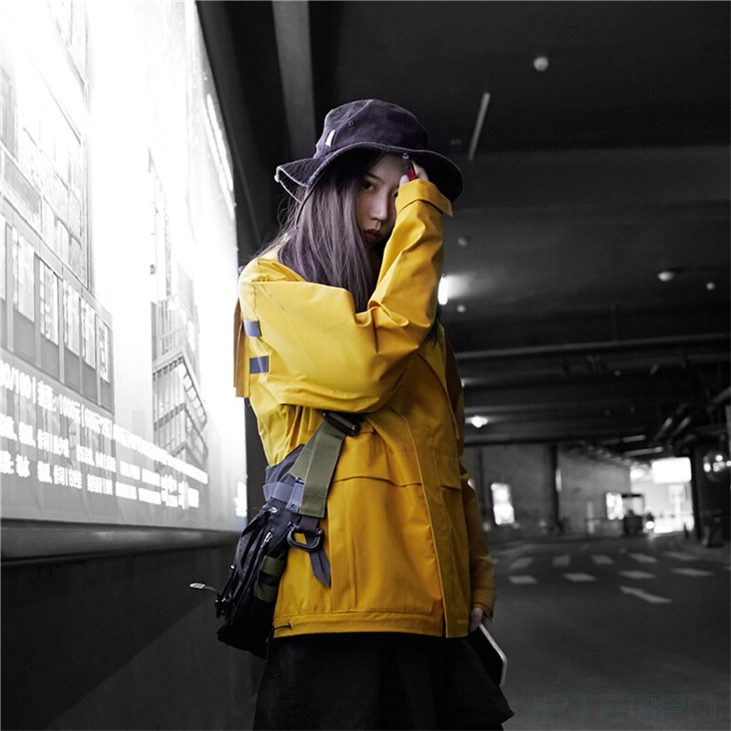 techwear yellow jacket