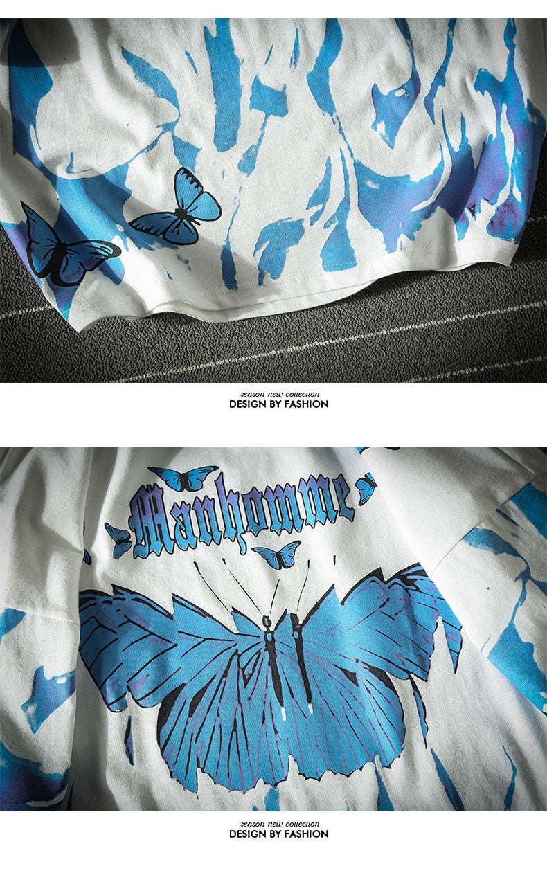 goth butterfly shirt