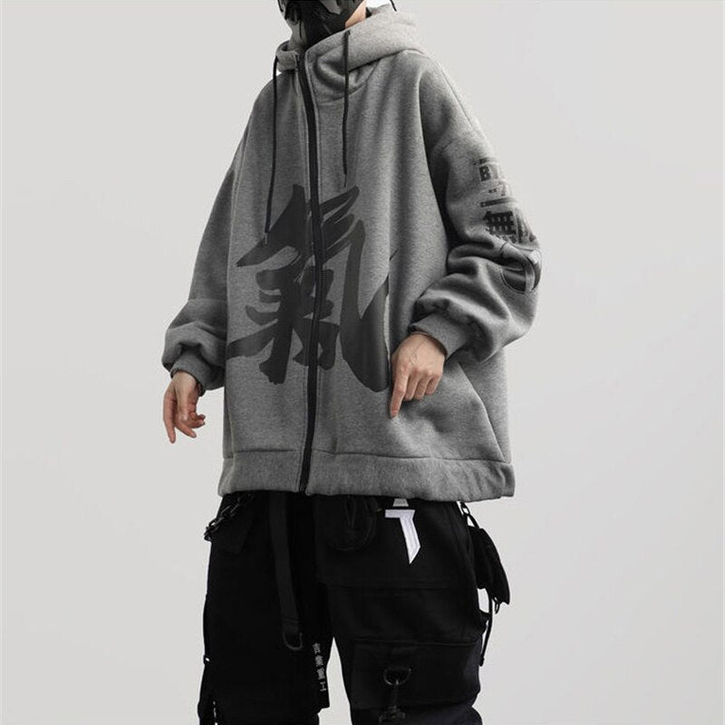 Stacked kanji loopback discount hoodie