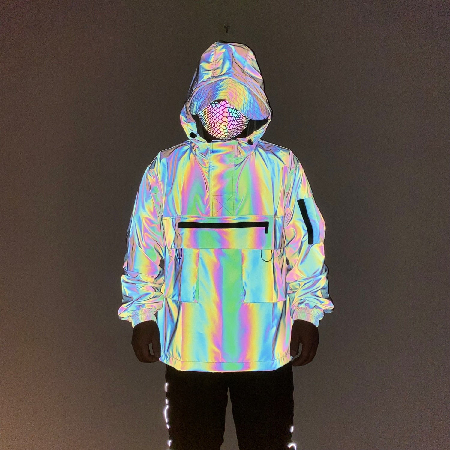 Rainbow Touches Custom Winter Shiny Hooded| Alibaba.com