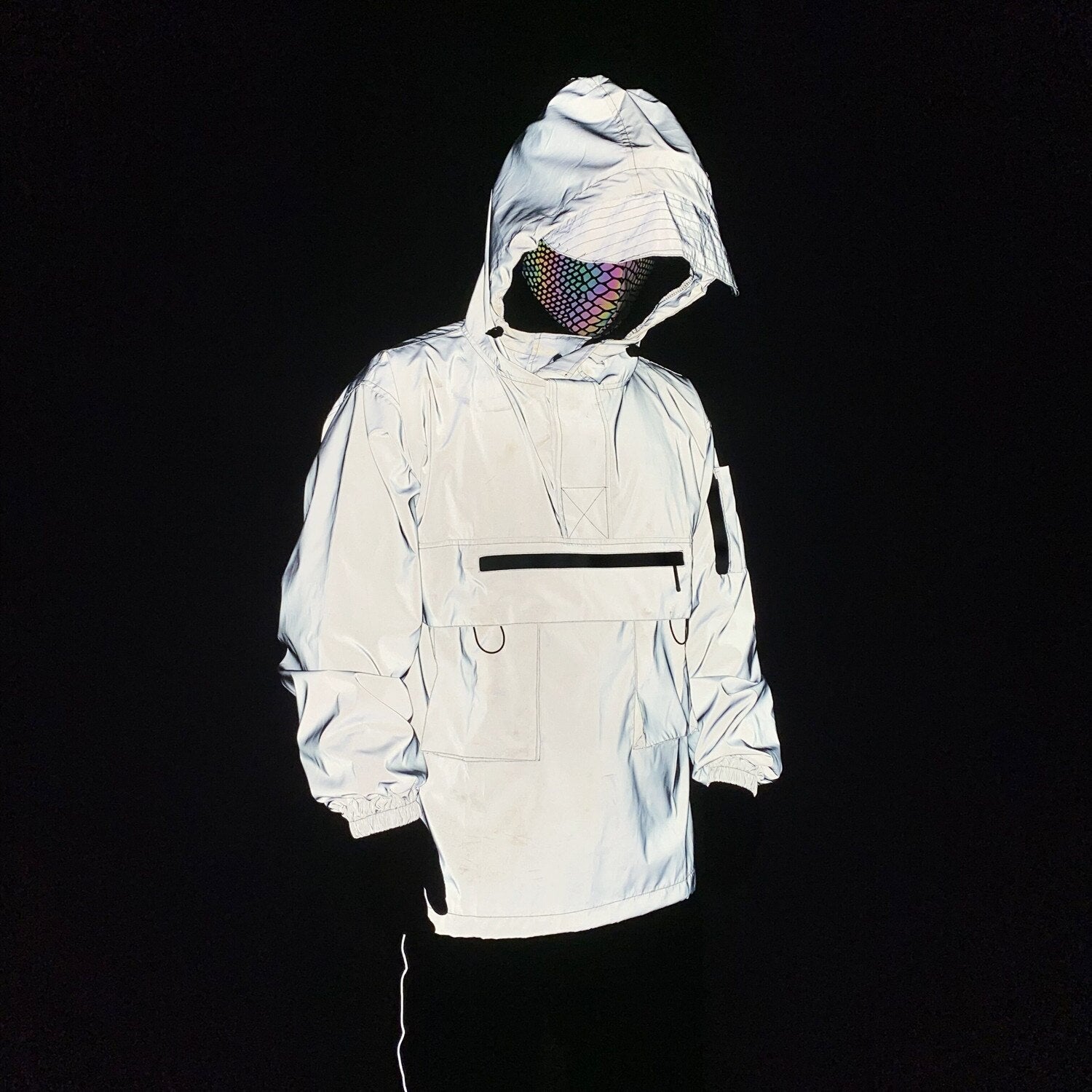 Men s Reflective Windbreaker Jacket OFF WRLD TECHWEAR