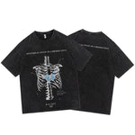 skeleton print t-shirt - Vignette | OFF-WRLD