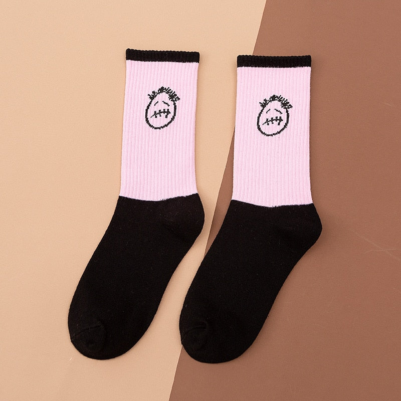 sad face socks