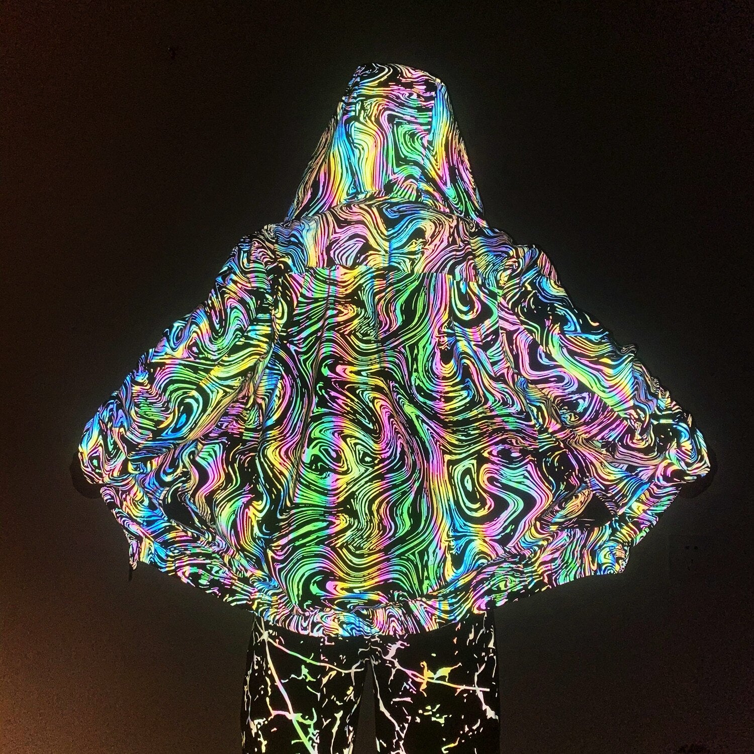 streetwear reflective jacket