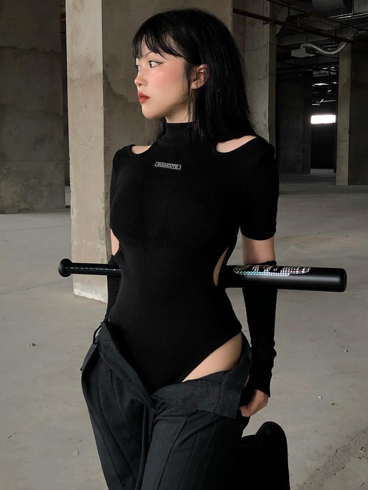 Gothic Dark Techwear good Bodysuit