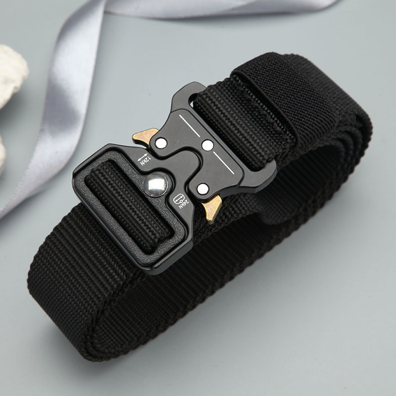 military-style tactical nylon belt