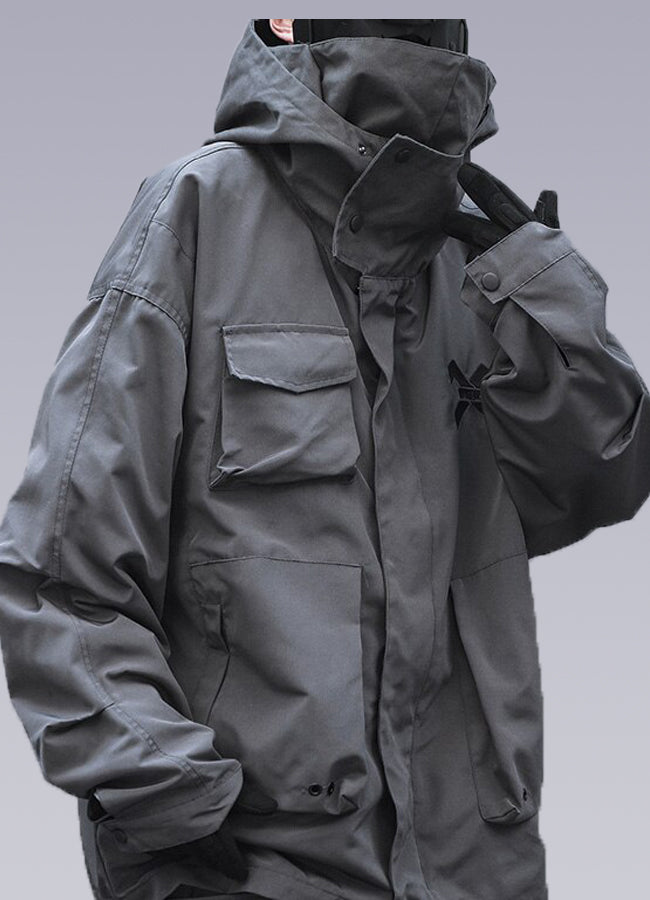 Best Streetwear Winter Jackets OFF WRLD Techwear Gray S