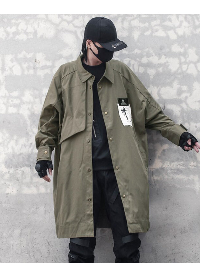 Futuristic Trench Coat OFF WRLD TECHWEAR