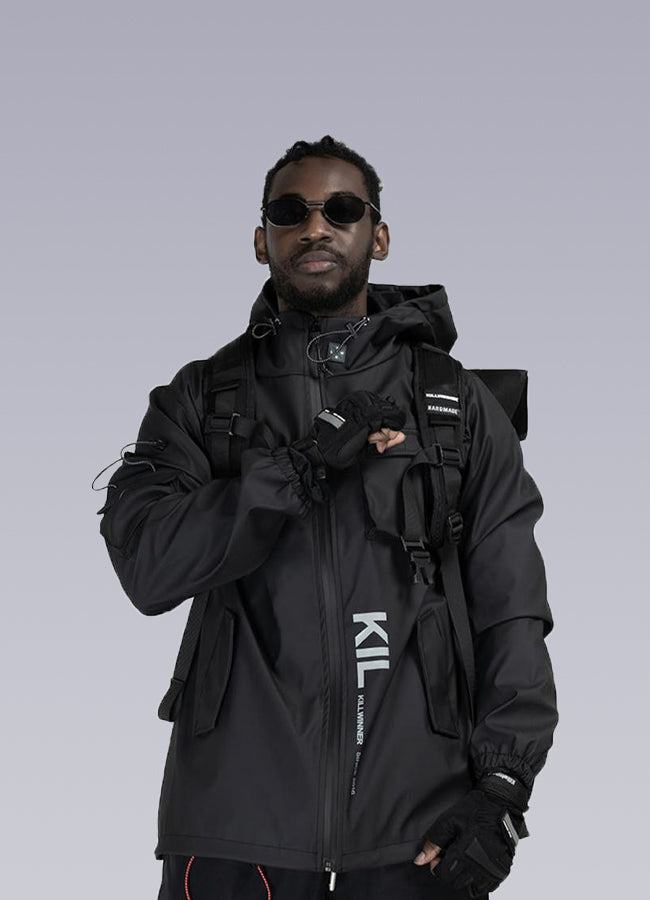 Black jacket outlet windbreaker