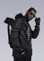 OFF-WRLD Techwear Men's Reflective Windbreaker Jacket